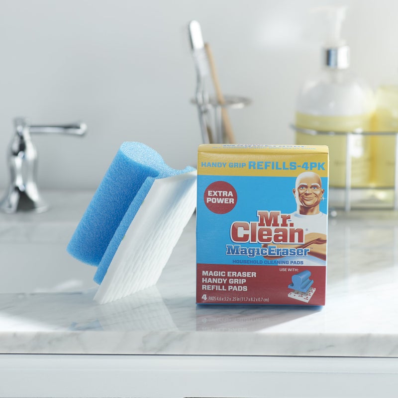 Mr Clean Mr. Clean Magic Eraser Handy-Grip All Purpose Refill Pads, White (Pack of 4) - Image 3